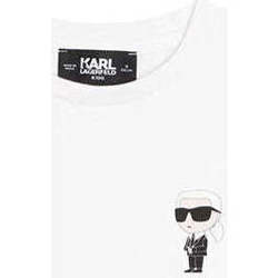 Textil Rapaz T-shirts e Pólos Karl Lagerfeld Z25388-10P-1-21 Branco
