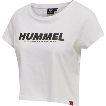 Textil Mulher T-Shirt mangas curtas hummel T-shirt crop femme  Legacy Branco