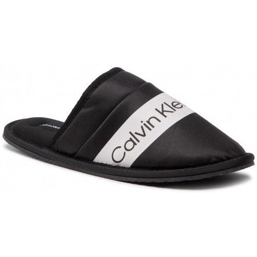 Sapatos Chinelos Calvin Klein Jeans Icarus Sneakers bianche HOME SLIDE Preto