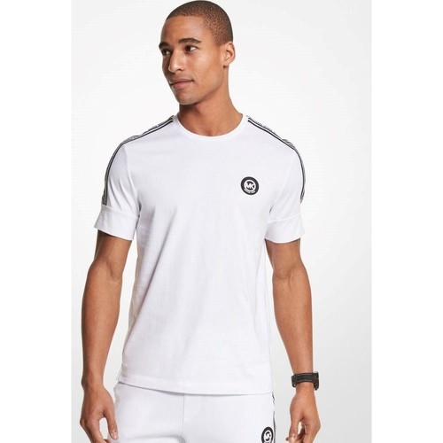Textil Homem T-shirts e Pólos Kustom Kit MICHAEL Michael Kors CS250Q91V2 NEW EVERGREEN LOGO TEE Branco