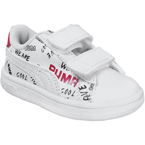 Sapatos Rapariga Sapatilhas Puma Suede Smash v2 brand lovevinf Branco