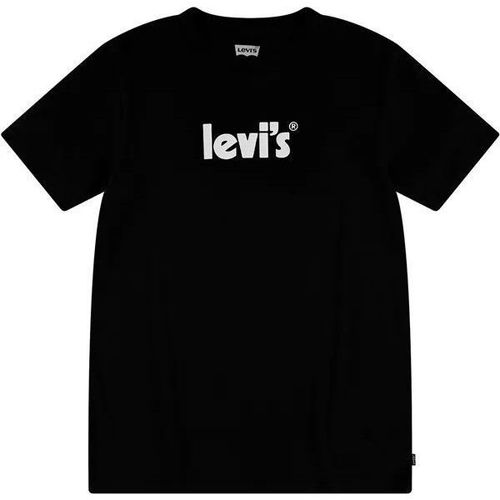 Textil Rapariga T-shirts e Pólos Levi's 9EE539 SHORT SLEEVE-023 BLACK Preto