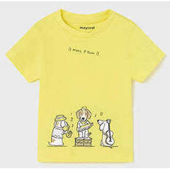 Textil Rapaz T-shirts e Pólos Mayoral 1017-29-5-12 Amarelo