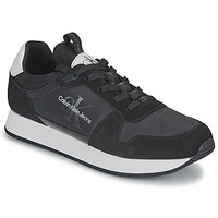 Sapatos Homem Sapatilhas Trainers CALVIN KLEIN JEANS Low Profile Sneaker Laceup Co YW0YW00057 Eggshell ACF RETRO RUNNER LACEUP REFL Preto