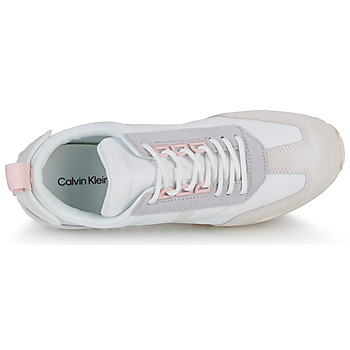 Calvin Klein Jeans TOOTHY RUNNER LACEUP MIX PEARL Branco / Bege