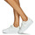 Sapatos Mulher Sapatilhas Calvin Klein CK One Micro high-waist lingerie thong in animal print BOLD VULC FLATF LACEUP LTH WN Branco