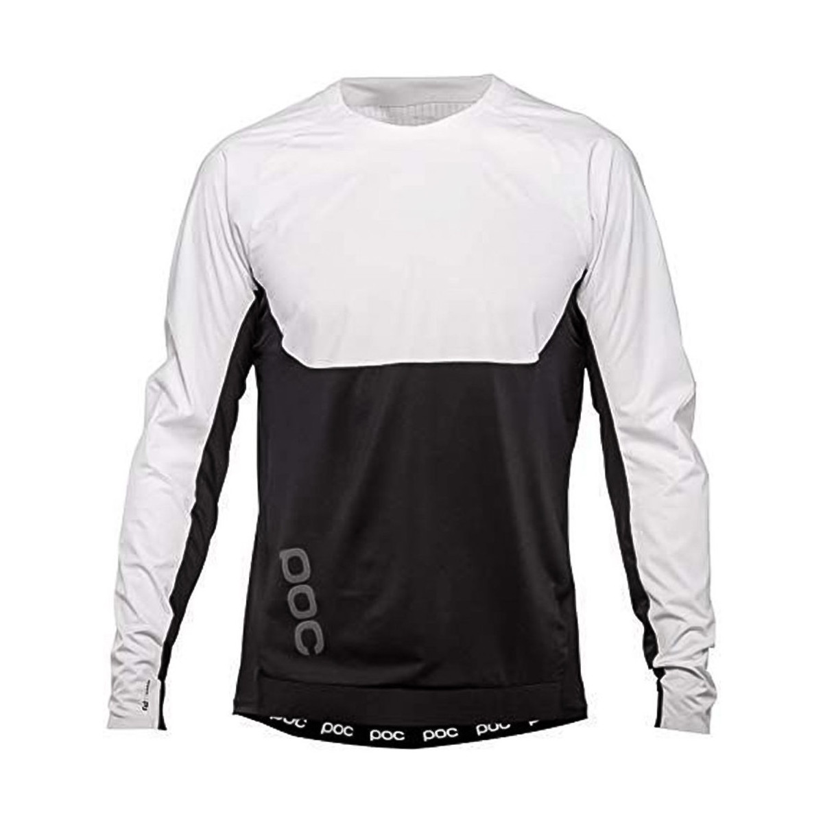 Textil Homem T-shirts e Pólos Poc 52300-8001 RACEDAY DH JERSEY HYDROGEN WHITE/URANIUM BLACK Multicolor