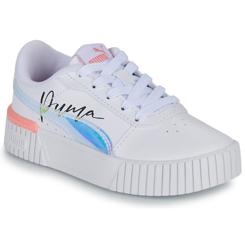 Sapatos Rapariga Sapatilhas Runner Puma Carina 2.0 Crystal Wings PS Branco
