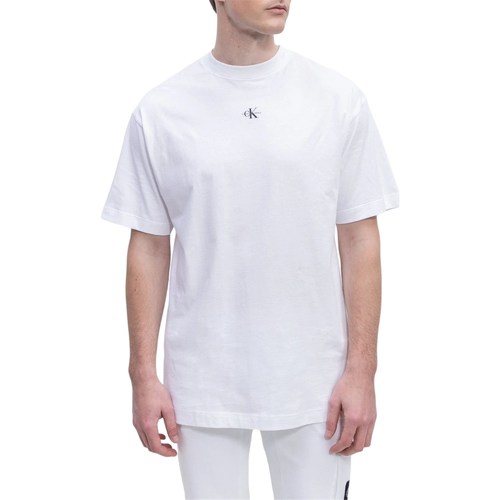 Textil Homem T-Shirt mangas curtas Calvin Klein Jeans J30J322849 Branco