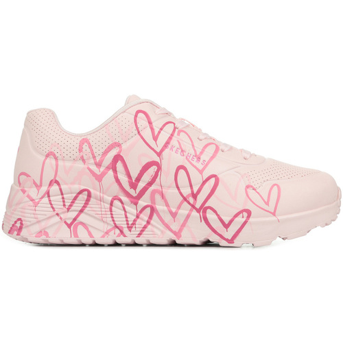 Sapatos Rapariga Sapatilhas Skechers Lights Uno Lite Spread The Love Rosa