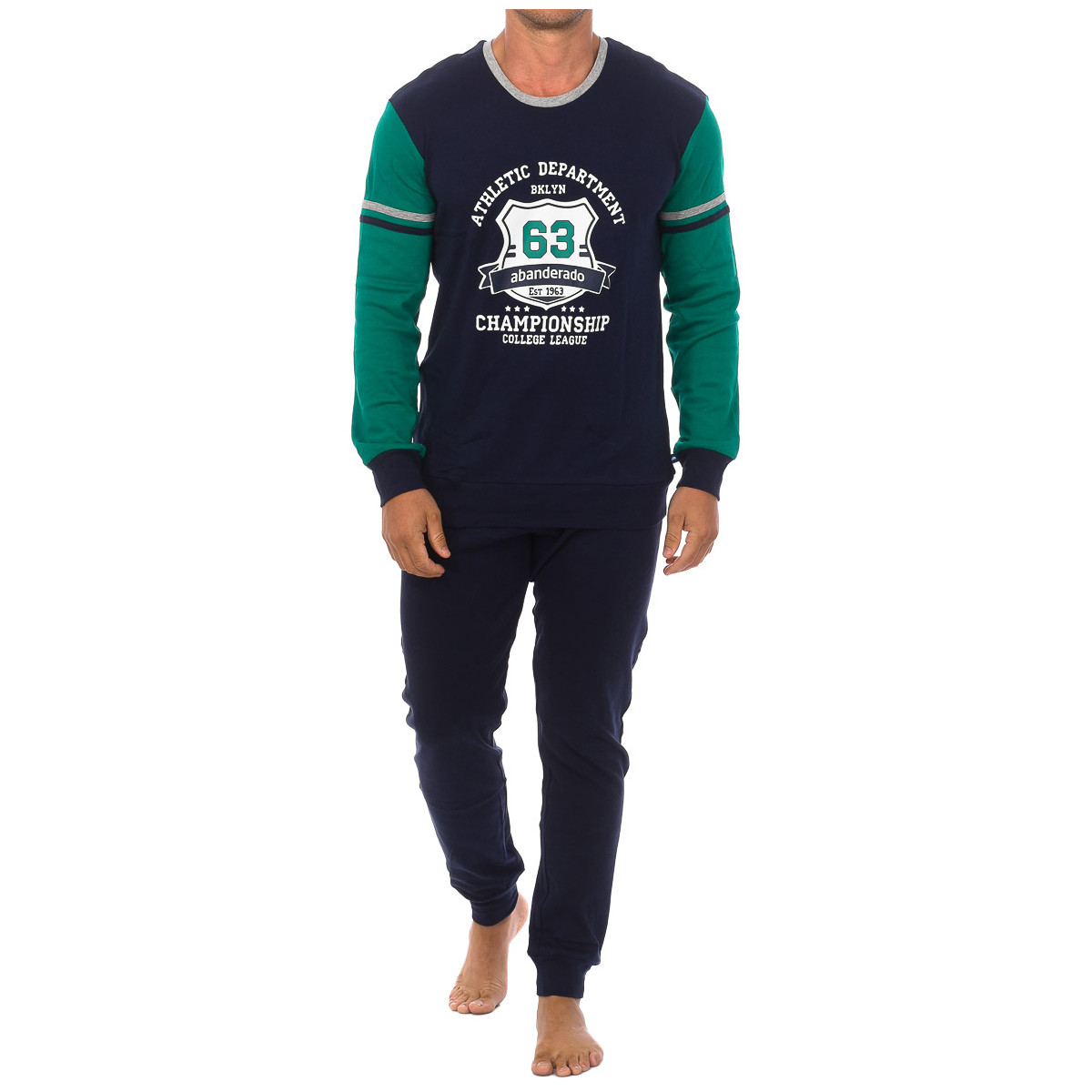 Textil Homem Pijamas / Camisas de dormir Abanderado A0CHH-1PQ Azul