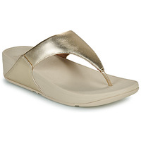 Sapatos Mulher Chinelos FitFlop LULU LEATHER TOEPOST Ouro