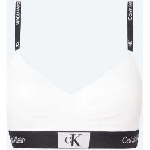 Textil Mulher Tops e soutiens de desporto Calvin Klein Jeans 000QF7218E100 LGHT LINED BRALETTE Branco