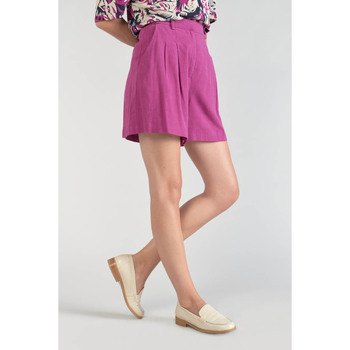 Textil Mulher Shorts / Bermudas Calça com bolsosises Calções POLLA Rosa