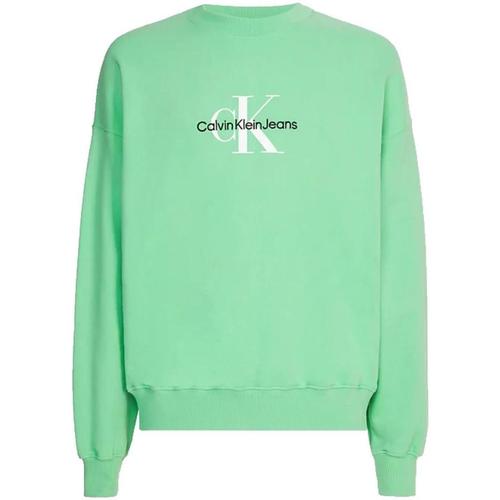 Textil Homem Sweats Calvin Klein JEANS print  Verde