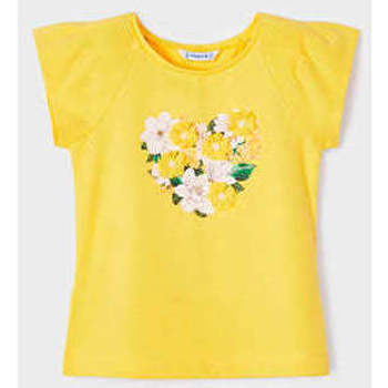 Textil Rapariga T-shirts collared e Pólos Mayoral 3071-54-5-17 Amarelo