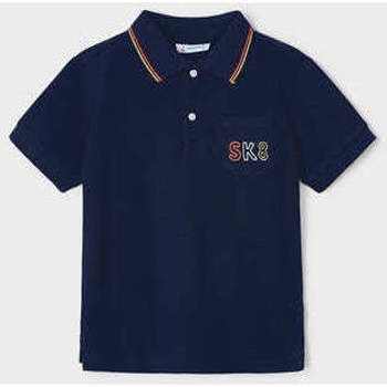 Textil Rapaz T-shirts Knitwear e Pólos Mayoral 3154-37-3-17 Azul