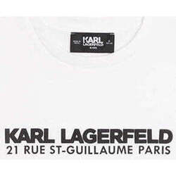 Textil Rapaz T-shirts e Pólos Karl Lagerfeld Z25393-10P-1-21 Branco