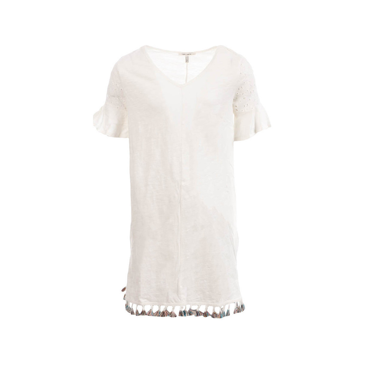 Textil Rapariga Vestidos curtos Teddy Smith  Branco