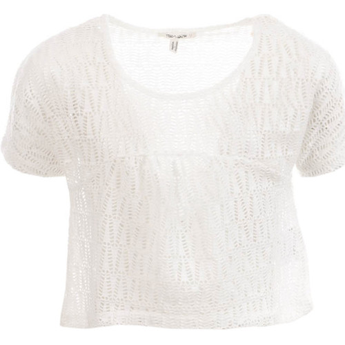 Textil Rapariga Viscosa / Lyocell / Modal mom Teddy Smith  Branco