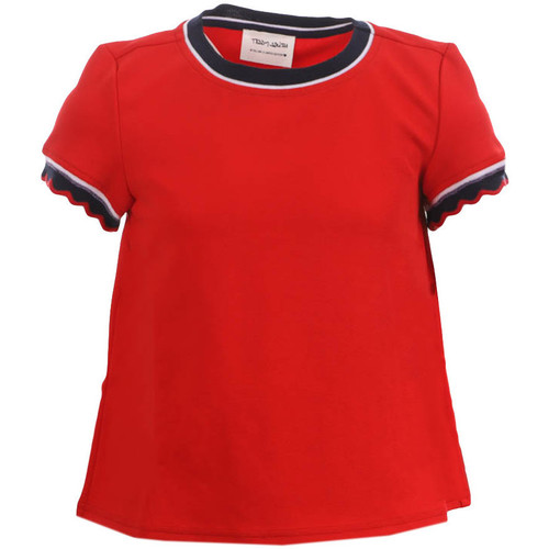 Textil Rapariga T-shirts e Pólos Teddy Smith  Vermelho