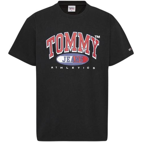 Textil Homem T-Shirt mangas curtas Tommy Jeans  Preto