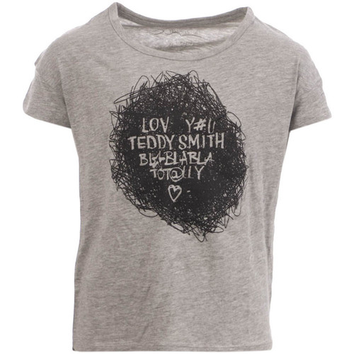 Textil Rapariga T-shirts e Pólos Teddy Smith  Cinza