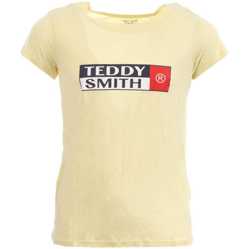 Textil Rapariga T-Shirt mangas curtas Teddy Smith  Amarelo