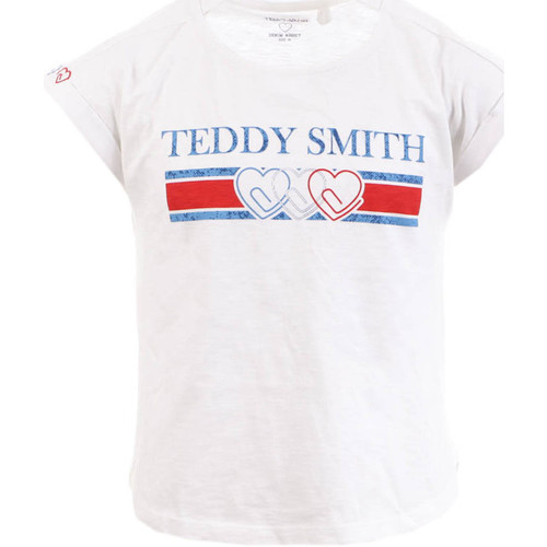 Textil Rapariga Polos mangas curta Teddy Smith  Branco