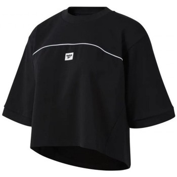 Textil Mulher T-shirts e Pólos reebok Silve Sport Classics Advance Tee Preto