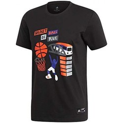 Textil Homem T-shirts e Pólos adidas Originals Some Basketball Preto