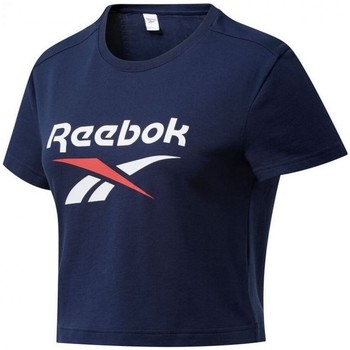 Textil Mulher T-shirts e Pólos reebok Silve Sport Cl F Big Logo Tee Azul