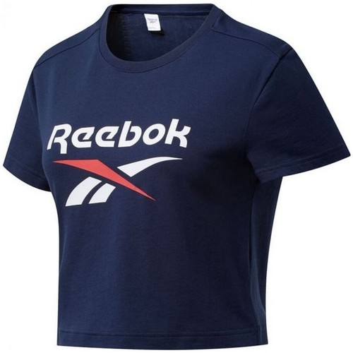 Textil Mulher T-shirts e Pólos Reebok Sport siltovka reebok linear logo cap fr8243 black Azul