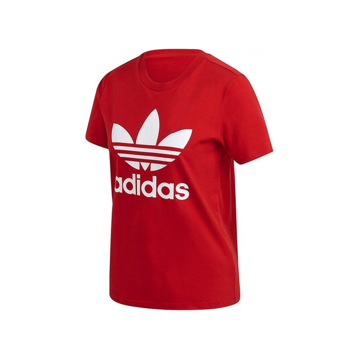 Textil Mulher T-shirts e Pólos adidas Originals Trefoil Tee Vermelho
