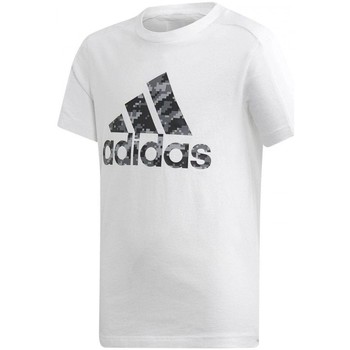 Textil Rapaz T-Shirt mangas curtas adidas Originals Yb Id Tee Branco