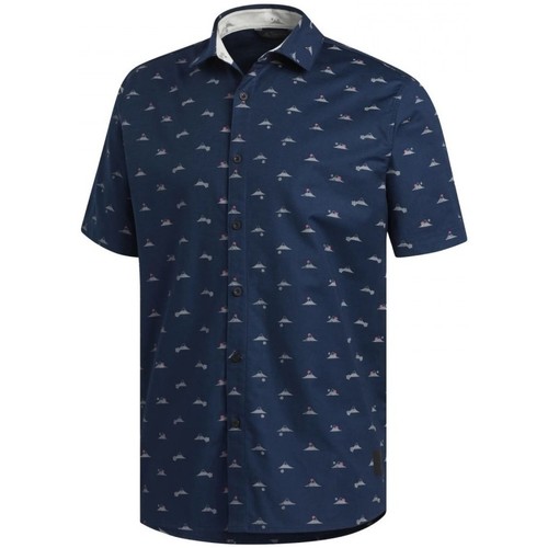 Textil Homem Camisas mangas curtas adidas Originals Adcrs Srtch Wvn Azul