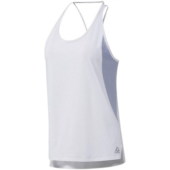 Textil Mulher Белый женский топ футболка adidas Reebok Sport Smartvent Tank Top Branco