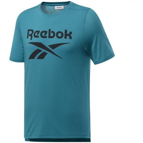Textil Homem T-shirts e Pólos verde reebok Sport Wor Sup Ss Graphic Tee Azul