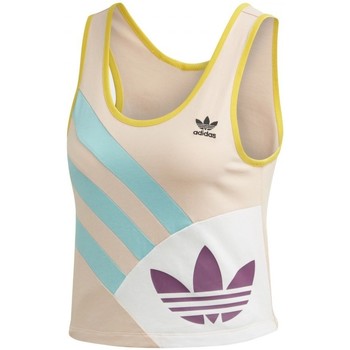 Textil Mulher adidas b44871 shoes outlet stores locations adidas Originals Cropped Tank Top Rosa