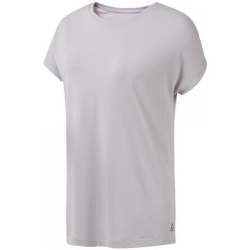 Textil Mulher Camper T-Shirt in Colour-Block-Optik Weiß Reebok Sport Wor Mesh Panel Tee Violeta