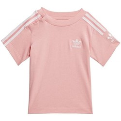 Textil Criança T-Shirt mangas curtas adidas Originals New Icon Tee Rosa