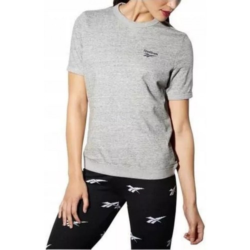 Textil Mulher T-shirts e Pólos Reebok Sport Lf Vector Trend Tee Cinza