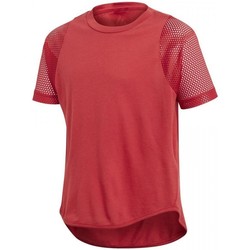 Textil Criança T-Shirt mangas curtas adidas Originals  Vermelho