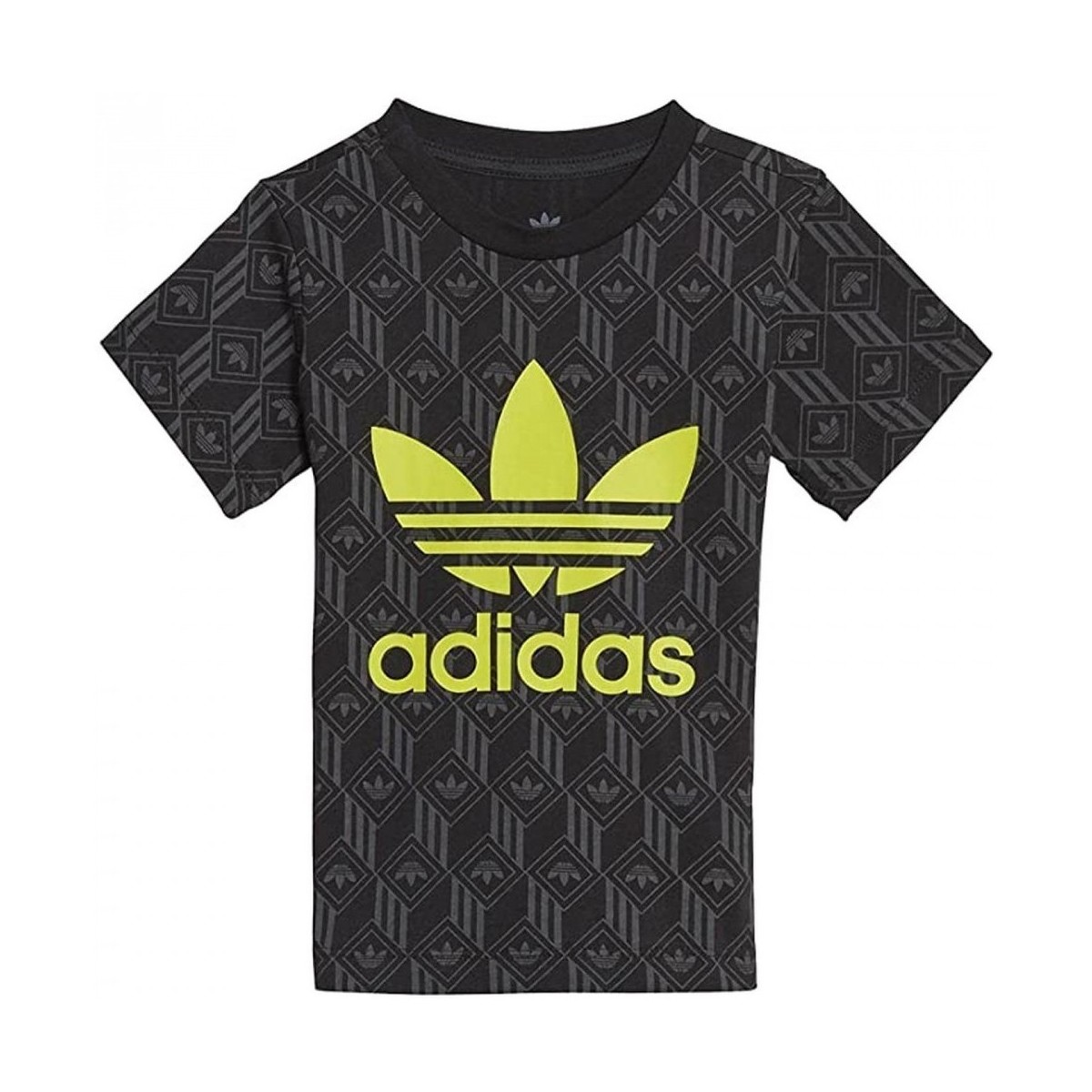 Textil Criança T-shirt mangas compridas adidas Originals Tref Tee Preto