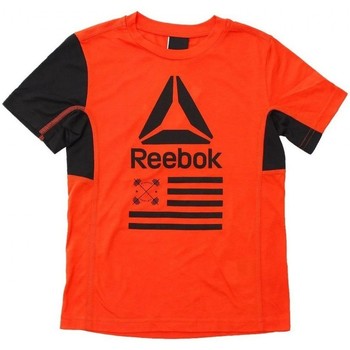 Textil Rapaz T-Shirt mangas curtas Reebok AEROBIC Sport B Ftr Tee Laranja
