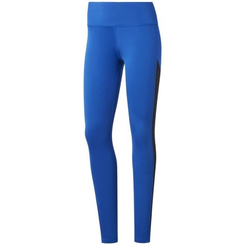 Textil Mulher Calças de treino UltraKnit reebok Sport Wor Logo Tight Azul