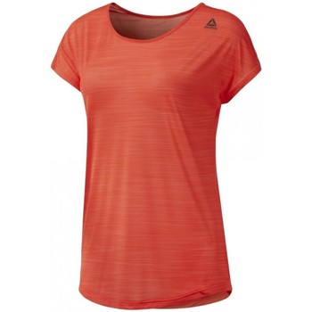 Textil Mulher Camper T-Shirt in Colour-Block-Optik Weiß Reebok Sport Wor Ac Tee Laranja