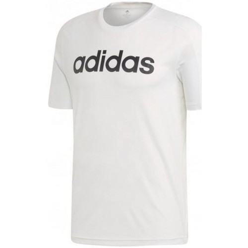 Textil Homem T-shirts Short e Pólos adidas Originals D2M Cool Logo T Branco