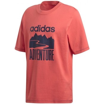Textil Homem T-shirts e Pólos adidas Originals Adventure Tee Rosa