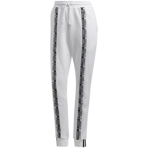 Textil Mulher Calças de treino adidas Originals Cuff Pant Branco